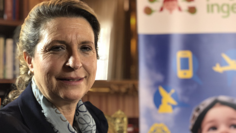 La ingeniera Sara Gómez durante la entrevista en la Real Academia de Ingeniería en Madrid. PÚBLICO La ingeniera Sara Gómez durante la entrevista en la Real Academia de Ingeniería en Madrid. PÚBLICO