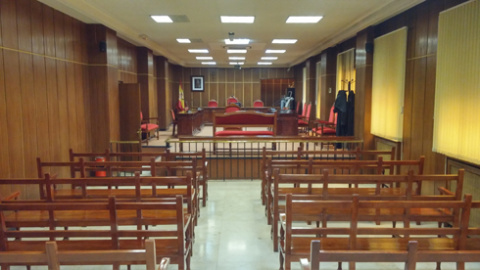 Imagen de una de las salas del Tribunal Militar de Madrid. TMT Imagen de una de las salas del Tribunal Militar de Madrid. TMT