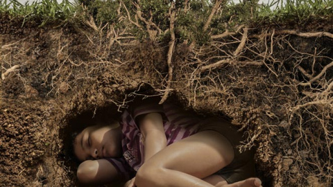 Cartel de la campaña contra la explotación infantil en los campos de mate Cartel de la campaña contra la explotación infantil en los campos de mate