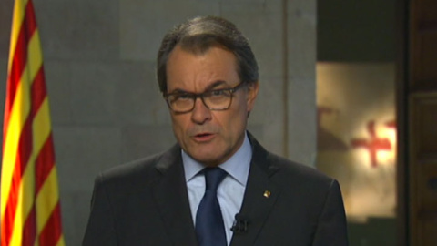El presidente de la Generalitat, Artur Mas, durante su intervención. El presidente de la Generalitat, Artur Mas, durante su intervención.