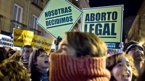 Manifestación en Madrid por el aborto legal. EFE/Emilio Naranjo Manifestación en Madrid por el aborto legal. EFE/Emilio Naranjo