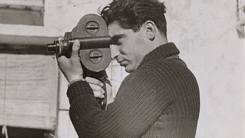 Foto de Robert Capa realizada por Gerda Taro en Segovia
