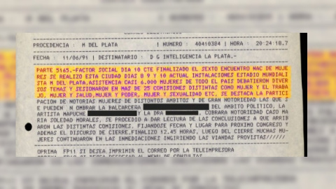Los documentos que revelan el espionaje de los servicios de inteligencia de las feministas en Argentina. / LATFEM Los documentos que revelan el espionaje de los servicios de inteligencia de las feministas en Argentina. / LATFEM