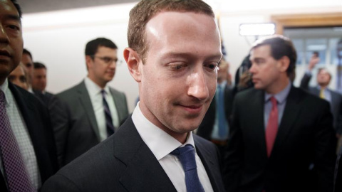 Mark Zuckerberg, en el Conrgeso de EEUU. EFE/SHAWN THEW Mark Zuckerberg, en el Conrgeso de EEUU. EFE/SHAWN THEW
