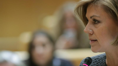 La ministra de Defensa, María Dolores de Cospedal, en el Senado. | ZIPI (EFE) La ministra de Defensa, María Dolores de Cospedal, en el Senado. | ZIPI (EFE)