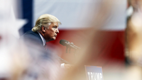 Donald Trump, en una rueda de prensa en Dallas, Texas. REUTERS/Mike Stone