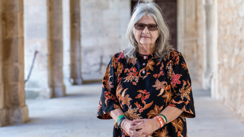 Biruté Galdikas durante su visita a Burgos / Anaís Pérez Martínez (SINC)