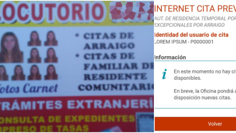 Asociaciones y abogados denuncian que algunos locutorios colapsan el sistema de citas de las Oficinas de Extranjería. Asociaciones y abogados denuncian que algunos locutorios colapsan el sistema de citas de las Oficinas de Extranjería.