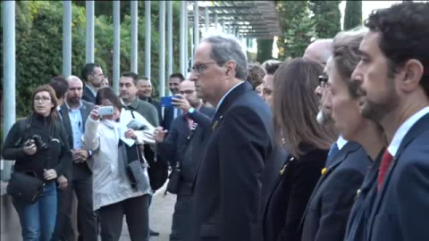 Torra preside una ofrenda floral a Companys marcada por la sentencia del 'procÃ©s'