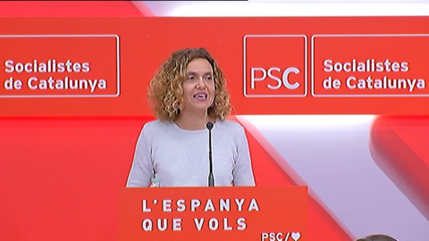 Batet al ser proclamada candidata del PSC: "Basta a los bloques"