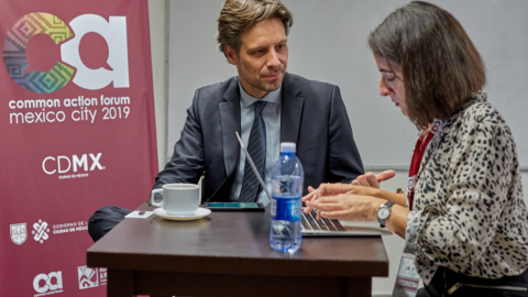 El ex ministro de Exteriores de Ecuador Guillaume Long durante la entrevista concedida a Público./ Rodrigo Espinoza/CAF-CDMX El ex ministro de Exteriores de Ecuador Guillaume Long durante la entrevista concedida a Público./ Rodrigo Espinoza/CAF-CDMX