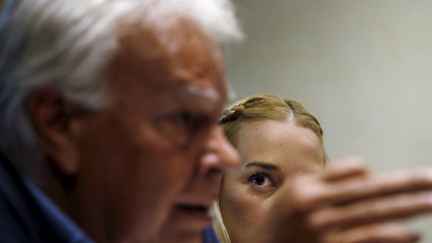 El ex presidente de Gobierno Felipe González y Lilian Tintori, esposa del encarcelado líder de la oposición venezolana, Leopoldo López, en una rueda de prensa en Madrid, España, 17 de septiembre de 2015. REUTERS / Susana Vera El ex presidente de Gobierno Felipe González y Lilian Tintori, esposa del encarcelado líder de la oposición venezolana, Leopoldo López, en una rueda de prensa en Madrid, España, 17 de septiembre de 2015. REUTERS / Susana Vera