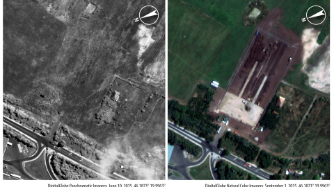 Campo en Hungría donde se han construido campamentos de refugiados (I). AMNISTÍA INTERNACIONAL