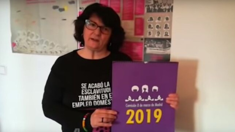 Pepa Torres Pérez, una de las monjas que reivindica la huelga feminista del 8M./Imagen del vídeo Pepa Torres Pérez, una de las monjas que reivindica la huelga feminista del 8M./Imagen del vídeo