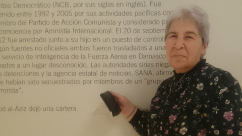 Fadwa Mahmud, madre y esposa de dos desaparecidos. / HENRIQUE MARIÑO Fadwa Mahmud, madre y esposa de dos desaparecidos. / HENRIQUE MARIÑO