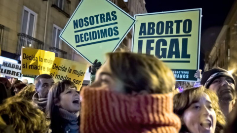 Manifestación en Madrid por el aborto legal. EFE/Emilio Naranjo Manifestación en Madrid por el aborto legal. EFE/Emilio Naranjo