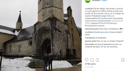 Captura de pantalla de la cuenta de Instagram de Vox Lleida, en donde se presenta a José Antonio Ortiz Cambray como presidente del partido en Lleida. / INSTAGRAM Captura de pantalla de la cuenta de Instagram de Vox Lleida, en donde se presenta a José Antonio Ortiz Cambray como presidente del partido en Lleida. / INSTAGRAM