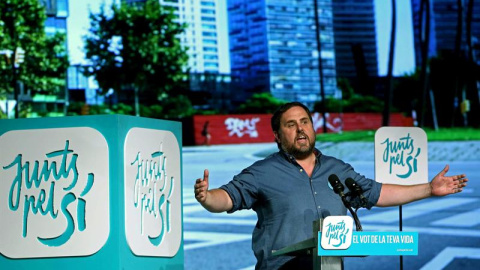 El líder de ERC y número cinco en la lista de Junts pel Sí, Oriol Junqueras. - EFE