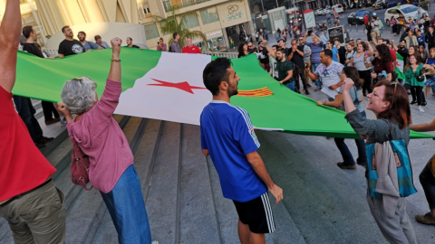 Concentración realizada el pasado martes en Sevilla contra la sentencia del procés. SAT Concentración realizada el pasado martes en Sevilla contra la sentencia del procés. SAT