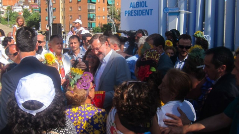 Mariano Rajoy a su llegada al mitin electoral del Partido Popular en Barcelona.- EUROPA PRESS Mariano Rajoy a su llegada al mitin electoral del Partido Popular en Barcelona.- EUROPA PRESS