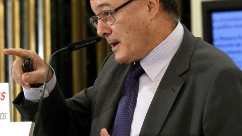 Linde durante su intervención en el desayuno informativo. / EFE Linde durante su intervención en el desayuno informativo. / EFE