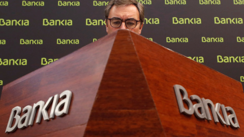 El consejero delegado de Bankia, José Sevilla, en la presentación de los resultados del banco. EFE/ Javier Lizon