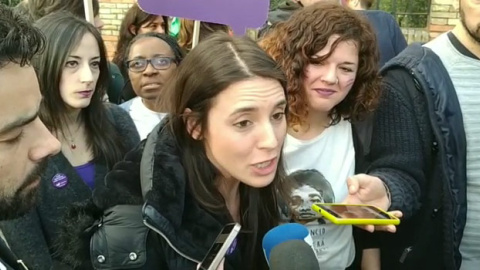 Irene Montero: "El movimiento feminista es el pulmón de la sociedad" Irene Montero: "El movimiento feminista es el pulmón de la sociedad"