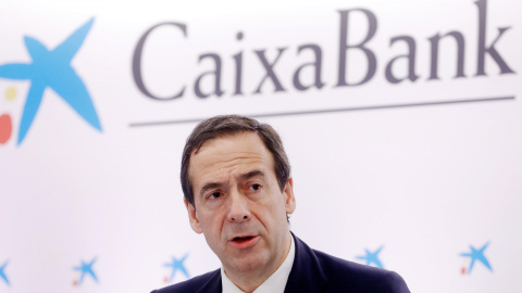 El consejero delegado de CaixaBank, Gonzalo Gortázar, durante la presentación de los resultados del primer trimestre realizada en València. EFE/ Kai Försterling El consejero delegado de CaixaBank, Gonzalo Gortázar, durante la presentación de los resultados del primer trimestre realizada en València. EFE/ Kai Försterling