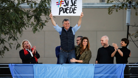 El actual presidente de Argentina, Mauricio Macri, en un acto de campaña en Buenos Aires.- REUTERS/AGUSTÍN MARCARIAN El actual presidente de Argentina, Mauricio Macri, en un acto de campaña en Buenos Aires.- REUTERS/AGUSTÍN MARCARIAN