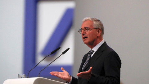 El presidente del consejo de administración de Deutsche Bank, Paul Achleitner, en la junta de accionistas del banco alemán, el pasado mayo, en Fráncfort. REUTERS/Kai Pfaffenbach