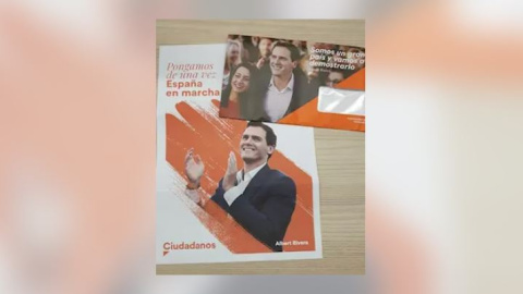 Propaganda electoral de Ciudadanos para las elecciones de noviembre de 2019. / EUROPA PRESS