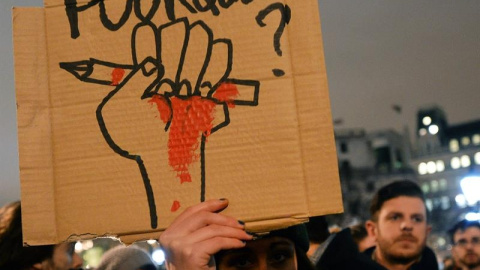 Concentración en Trafalgar Square, en Londres. EFE