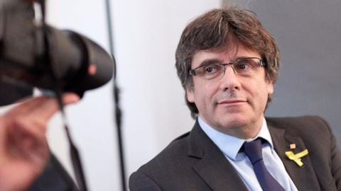 El president destiutuït Carles Puigdemont, en un acte a Berlín el passat 26 d'abril | EFE / Hayoung Jeon. El president destiutuït Carles Puigdemont, en un acte a Berlín el passat 26 d'abril | EFE / Hayoung Jeon.