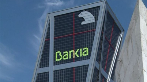 Detalle de la sede de Bankia, en la Torre Kio, de Madrid. E.P. Detalle de la sede de Bankia, en la Torre Kio, de Madrid. E.P.