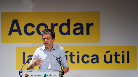 02/11/2019.- El candidato a la presidencia del Gobierno por Más País, Íñigo Errejón durante el acto que la coalición celebra este sábado en Valéncia. EFE/ Manuel Bruque 02/11/2019.- El candidato a la presidencia del Gobierno por Más País, Íñigo Errejón durante el acto que la coalición celebra este sábado en Valéncia. EFE/ Manuel Bruque