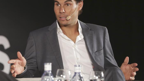 Nadal, este lunes en un acto. EFE/JAVIER CEBOLLADA Nadal, este lunes en un acto. EFE/JAVIER CEBOLLADA