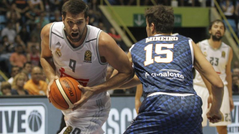 Felipe Reyes, durante el partido. EFE/Sebastião Moreira Felipe Reyes, durante el partido. EFE/Sebastião Moreira