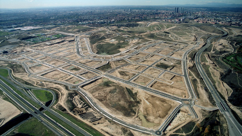 Imagen del desarrollo de la 'Ciudad Aeroportuaria-Parque de Valdebebas', uno de los afectados por la sentencia del Supremo. Foto: Madrid.es Imagen del desarrollo de la 'Ciudad Aeroportuaria-Parque de Valdebebas', uno de los afectados por la sentencia del Supremo. Foto: Madrid.es