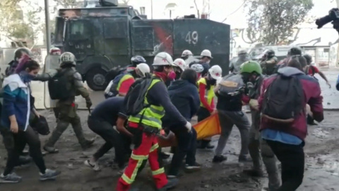 El 'SÃºper Lunes' en Santiago de Chile finaliza con disturbios