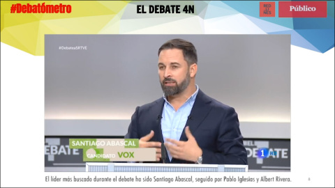 Lo mÃ¡s buscado: 'Abascal', en el #DebatÃ³metro