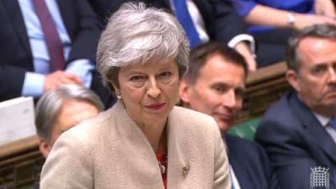 La primera ministra británica Theresa May en el Paelamento. / EFE La primera ministra británica Theresa May en el Paelamento. / EFE