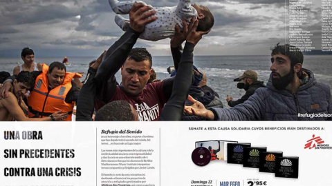 Campaña El refugio del Sonido, en EL PAIS para Médicos sin Fronteras con la fotografía de Salam Aldeen con que Santi Palacios ganó el V Premio Nacional de Fotoperiodismo. Campaña El refugio del Sonido, en EL PAIS para Médicos sin Fronteras con la fotografía de Salam Aldeen con que Santi Palacios ganó el V Premio Nacional de Fotoperiodismo.