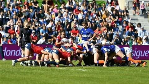 La selección nacional de rugby, durante la final. EUROPA PRESS La selección nacional de rugby, durante la final. EUROPA PRESS
