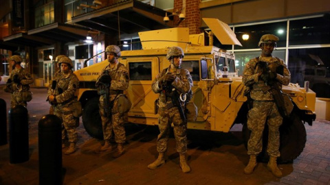 Toque de queda en Charlotte, en EEUU, tras las protestas.- E.P. Toque de queda en Charlotte, en EEUU, tras las protestas.- E.P.