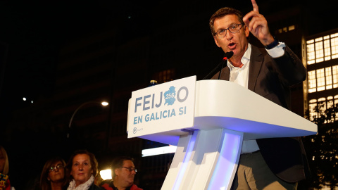 El candidato del PP a la Xunta de Galicia, Alberto Núñez Feijóo, en A Coruña. / FOTO: MANUEL MARRAS El candidato del PP a la Xunta de Galicia, Alberto Núñez Feijóo, en A Coruña. / FOTO: MANUEL MARRAS