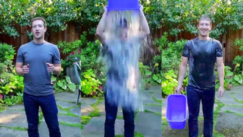 Mark Zuckenberg, fundador de Facebook, participando en la campaña 'Ice bucket challenge' para concienciar sobre la ELA. Mark Zuckenberg, fundador de Facebook, participando en la campaña 'Ice bucket challenge' para concienciar sobre la ELA.