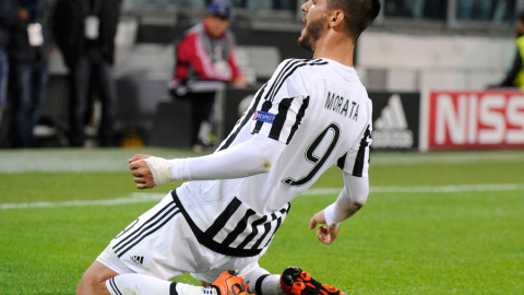 Morata celebra su gol al Sevilla. REUTERS/Giorgio Perottino Morata celebra su gol al Sevilla. REUTERS/Giorgio Perottino