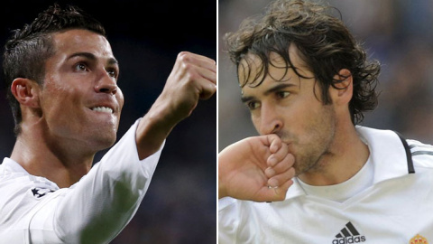 Cristiano Ronaldo y Raúl González. Cristiano Ronaldo y Raúl González.