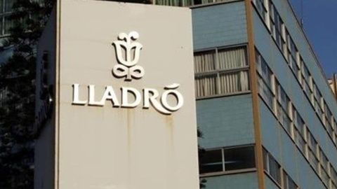 Logo de Lladró en su sede. E.P. Logo de Lladró en su sede. E.P.