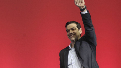 Alexis Tsipras, líder de Syriza, en el arranque de la campaña electoral. / EFE Alexis Tsipras, líder de Syriza, en el arranque de la campaña electoral. / EFE
